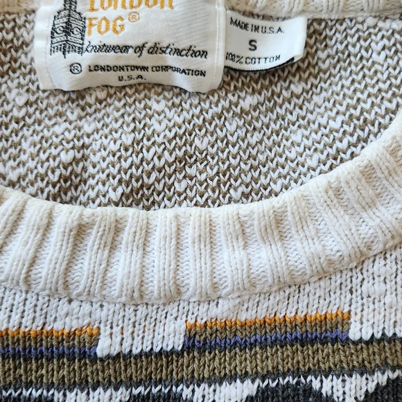 Vintage London Fog Crewneck Grandpa Sweater - Picture 6 of 6